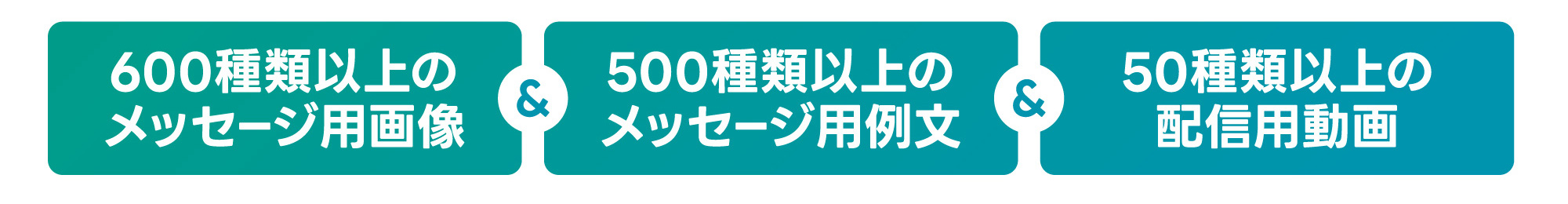 600種類以上のメッセージ用画像＆500種類以上のメッセージ用例文＆50種以上の配信用動画