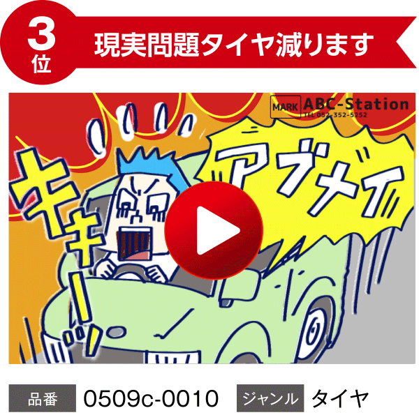 【3位】現実問題タイヤ減ります