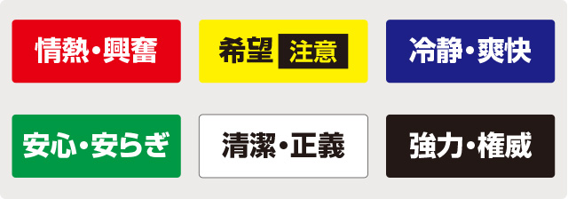 普通のLED価格看板の色の意味